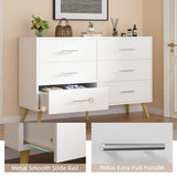 6 Drawer Dresser, Wide Chest of Drawers Organizer Storage with Drawers