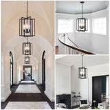 Black Farmhouse Modern Chandelier Light Fixture