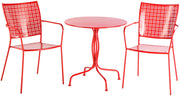 Martini Round Bistro Set, Cherry Pie Finish, 27.5-Inch