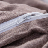 100% Jersey Knit Cotton Duvet Cover Set T-Shirt Feel Bedding Set Ultra Soft Wrinkle-Free (Mocha Brown, King)