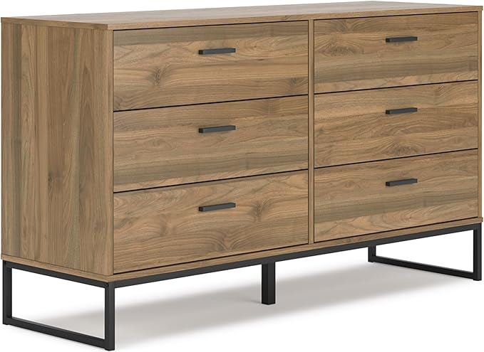 Design by Ashley Socalle 6 Drawer 59" Dresser, Beige