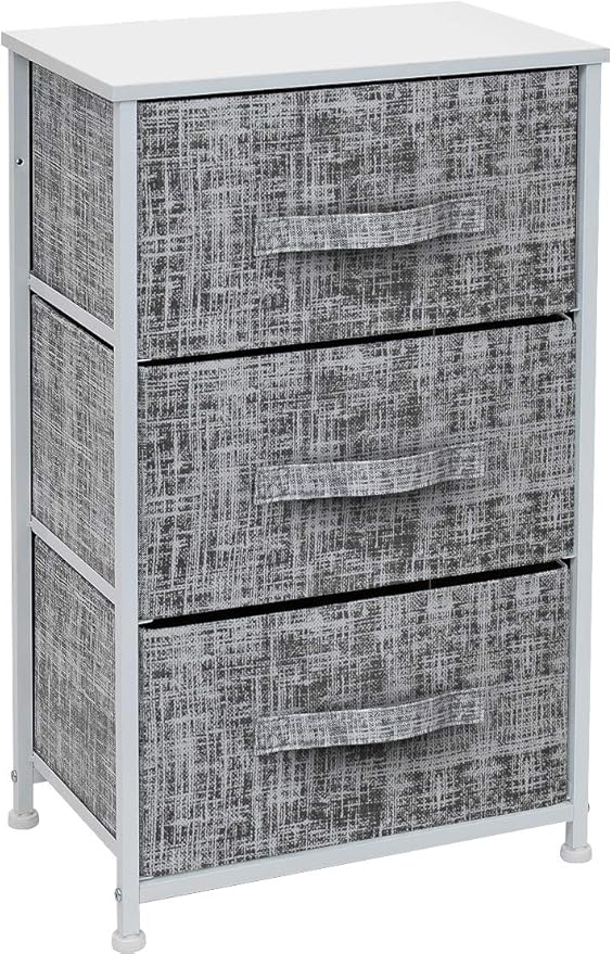 Nightstand with 2 Drawers - Bedside Furniture End Table Night Stand
