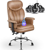 Big and Tall Office Chair 500lbs for Heavy People, Heavy Duty Rocking Office Chair