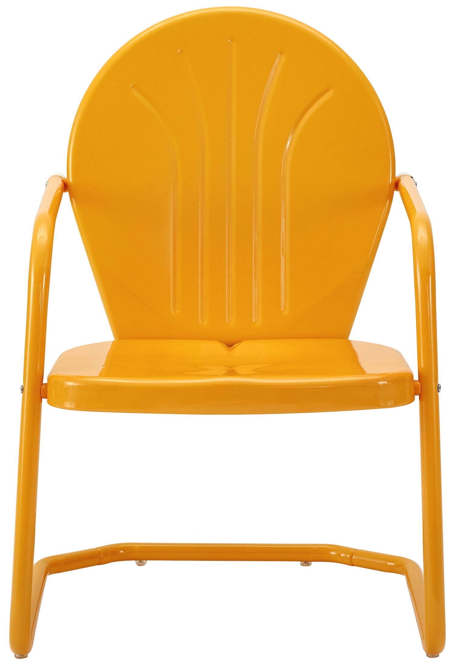 Griffith 3-Piece Outdoor Chair and Side Table Set, Retro Metal Bistro Patio Sets