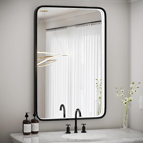 24x36 Inch LED Bathroom Vanity Mirror with lights,Wall Mounted Lighted Mirrors