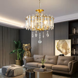 Modern Crystal Chandelier Light Fixtures Gold Mini Crystal Chandeliers Ceiling Light