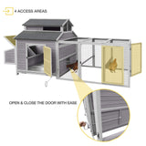 Extra Large Chicken Coop, Outdoor Rabbit Hutch Chicken Coop, Nesting Box