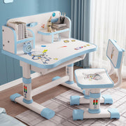 Kids Study Desk Chair Set,Kids Functional Desk,Height Adjustable Children School Study Table Chair Set