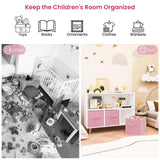 Toy Storage Organizer with 3 Drawers, Multi-Functional Children Bookcase