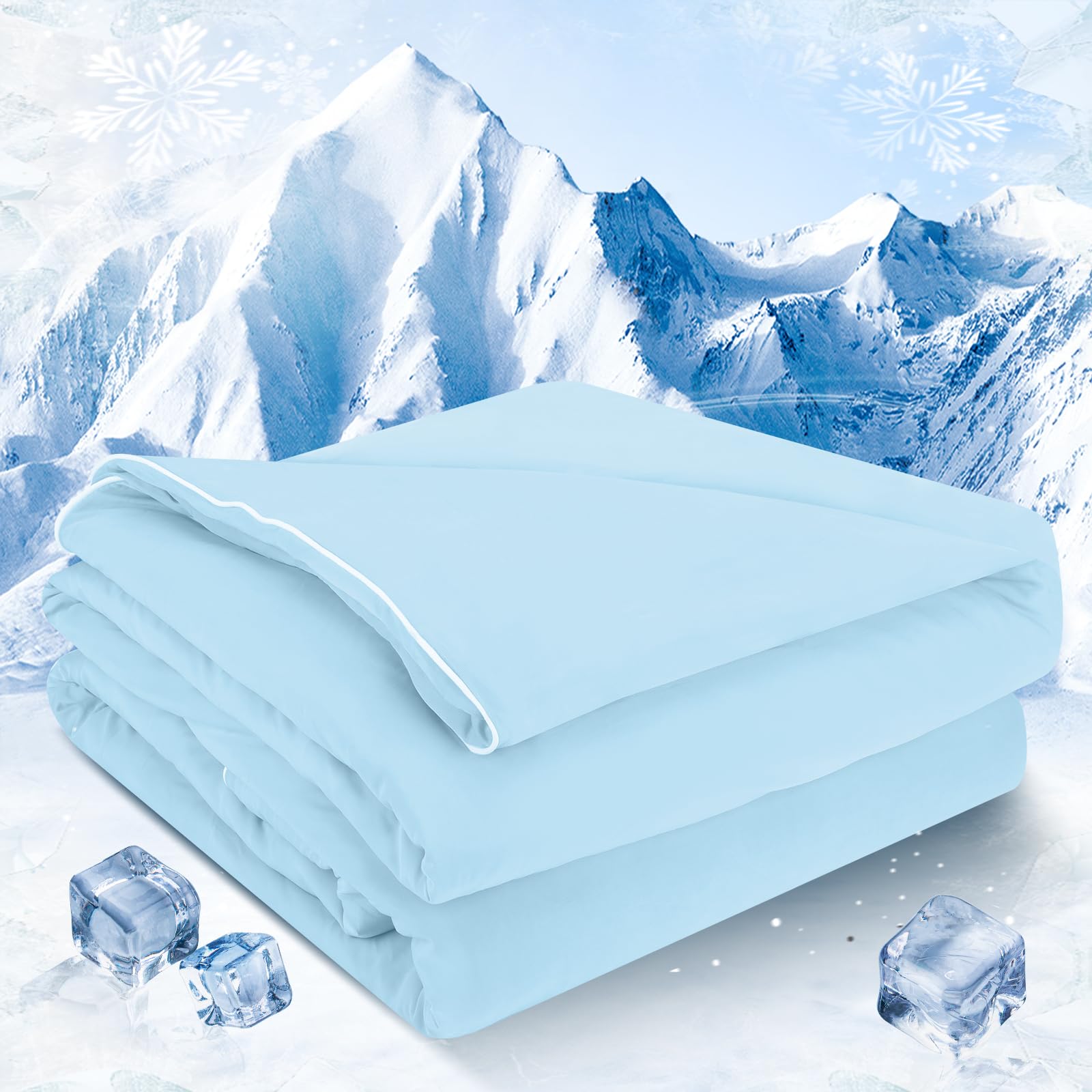 Cooling Comforter King Absorbs Body Heat to Keep Cool