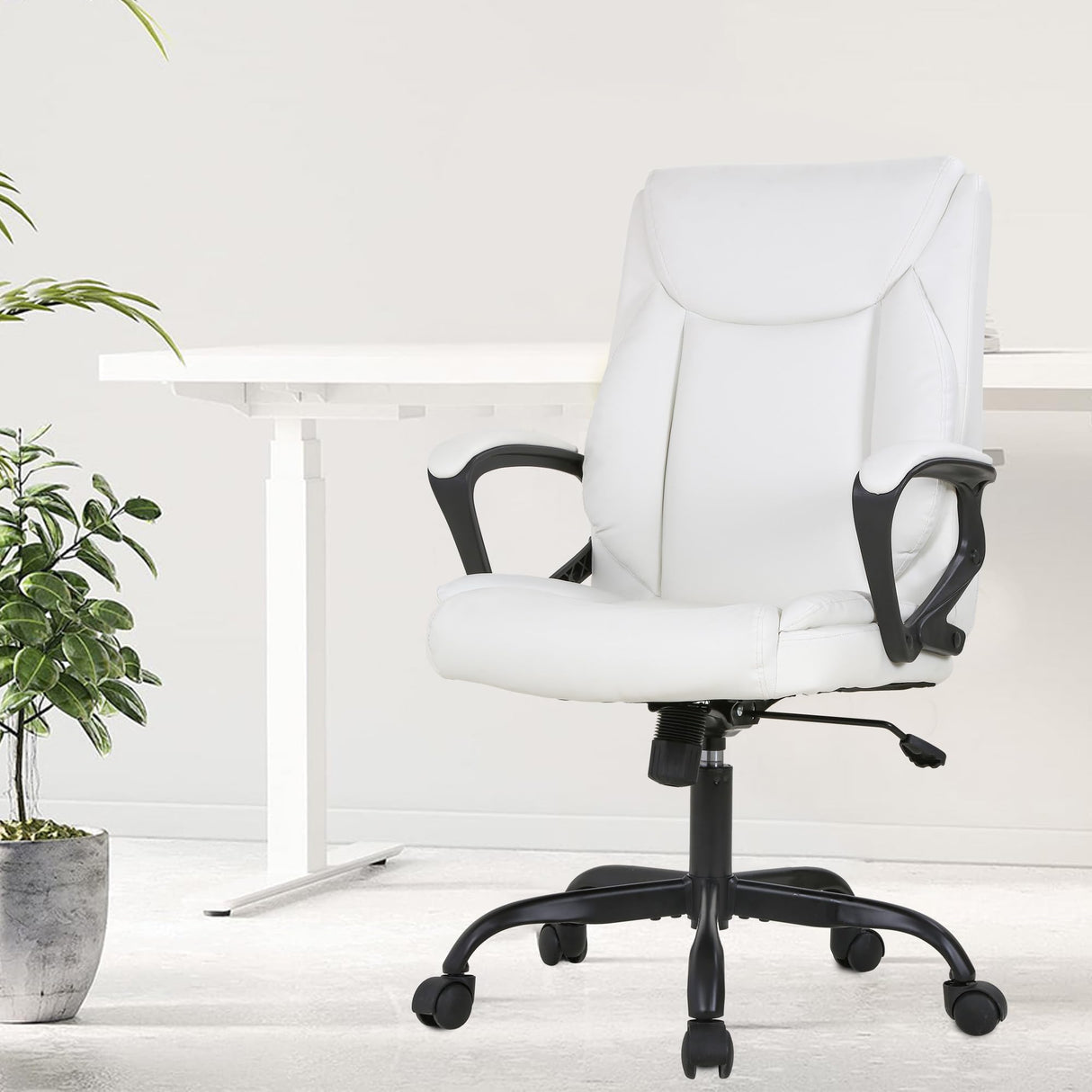 Lenzer Mesh High-Back Task Chair, Gray, BIFMA Compliant