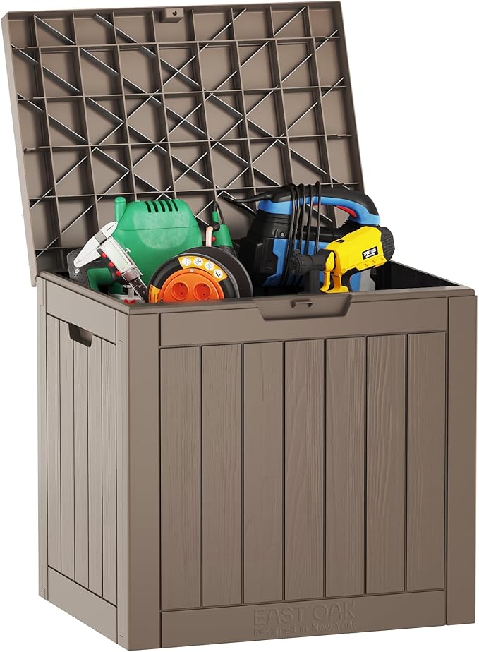 Outdoor Storage Box, 31 Gallon Deck Box Indoor and Outdoor Use
