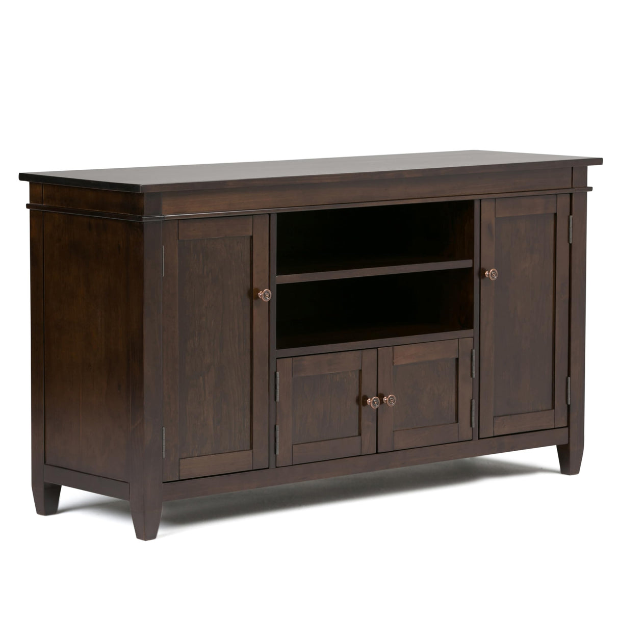 SOLID WOOD Universal TV Media Stand, 54 Inch Wide, Contemporary, Living Room