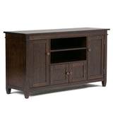 SOLID WOOD Universal TV Media Stand, 54 Inch Wide, Contemporary, Living Room