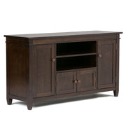 SOLID WOOD Universal TV Media Stand, 54 Inch Wide, Contemporary, Living Room