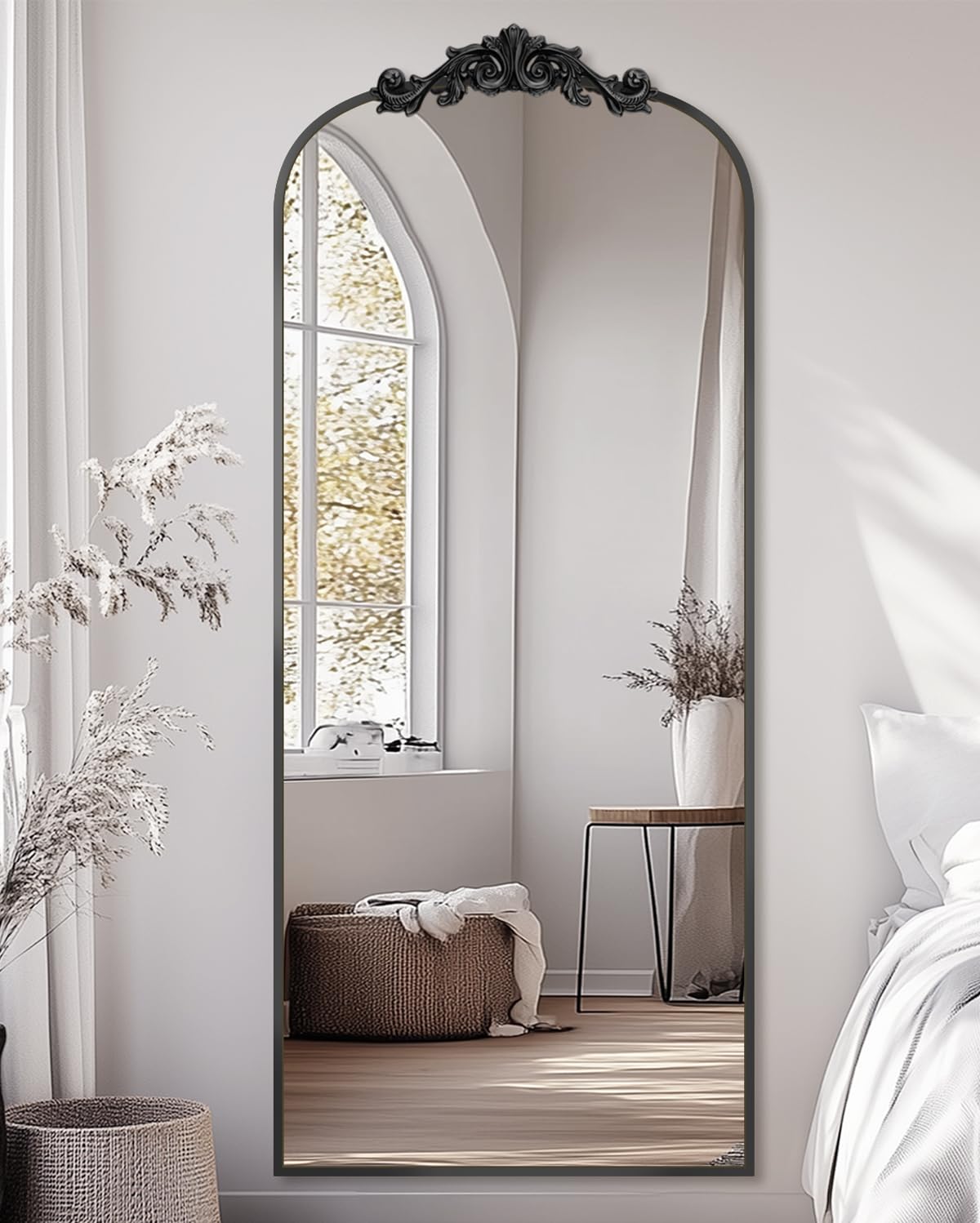 Arched Full Length Mirror,  Floor Mirror Freestanding