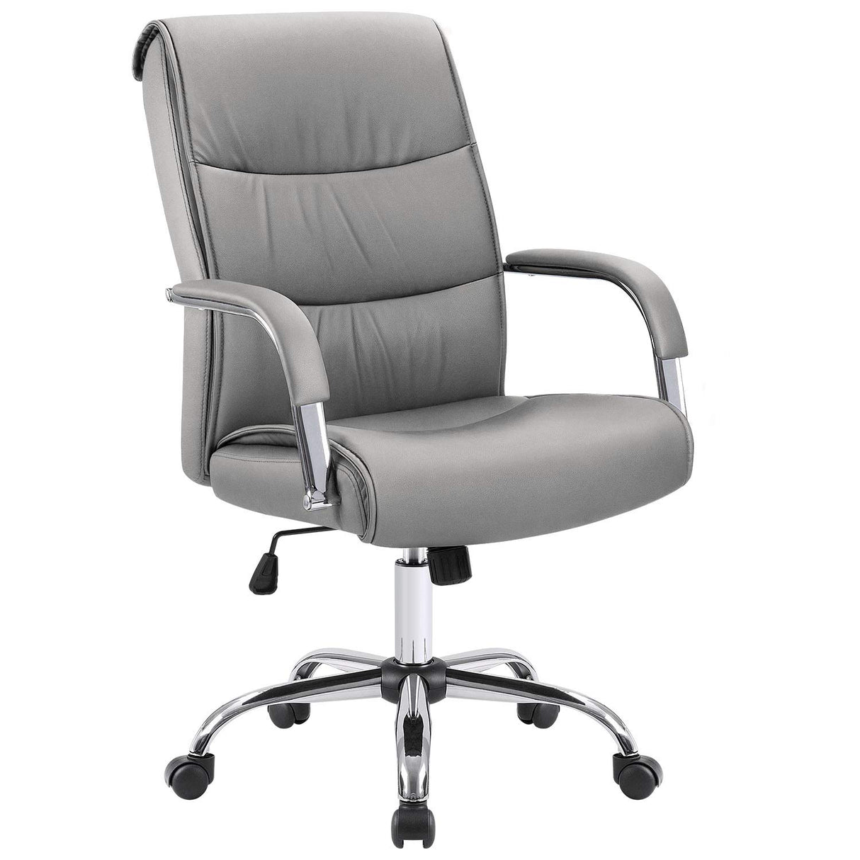 High Back Office Executive Chair Conference Leather Desk with Padded Armrests