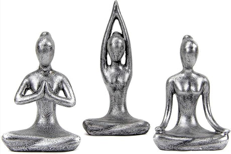 Yoga Statue Meditation Zen Decor - Yoga Statues for Home Decor,Small Yoga Figurines