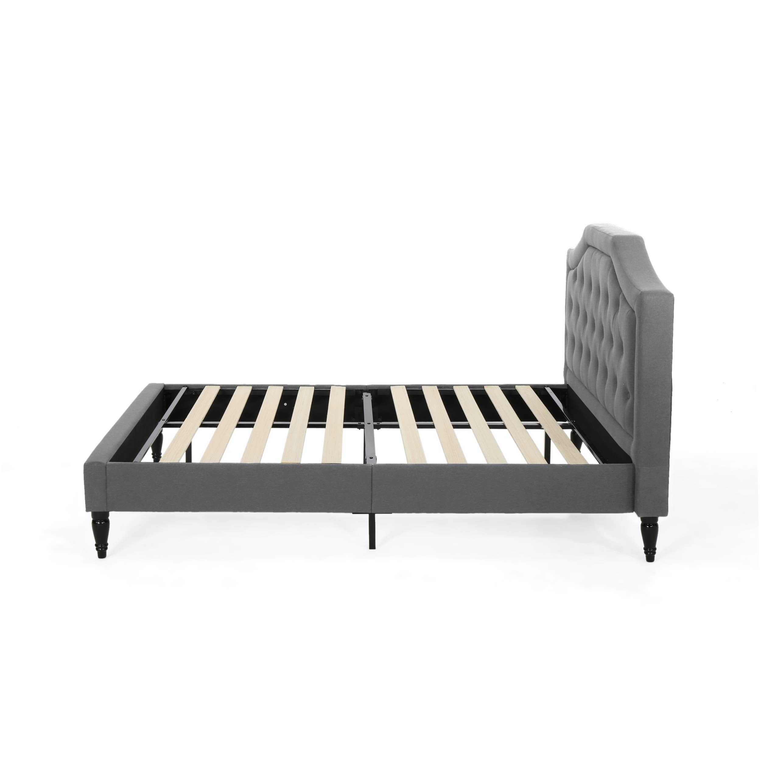 Veromca Theresa Contemporary Fabric Upholstered Queen Sized Bed Set
