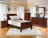 Signature Design by Alisdair Traditional 5 Drawer Chest of Drawers, Dark Brown