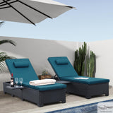 Outdoor Chaise Lounge Chairs for Outside Patio Furniture Set of 2