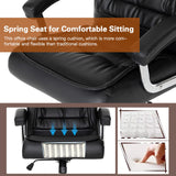 Executive Office Chair Adjustable Leather Chair High Back Swivel Office Desk Chair