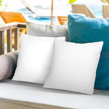 Pack of 4 18x18 Outdoor Pillow Inserts, Water Resistant Throw Pillow Inserts