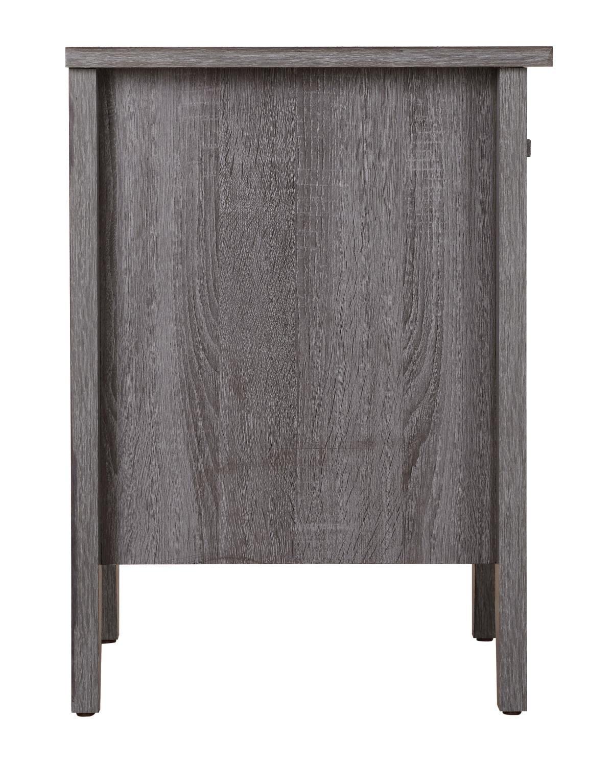 Lennox G053-N, Gray End Table, Nightstand, 24" H x 18" W x 21" D