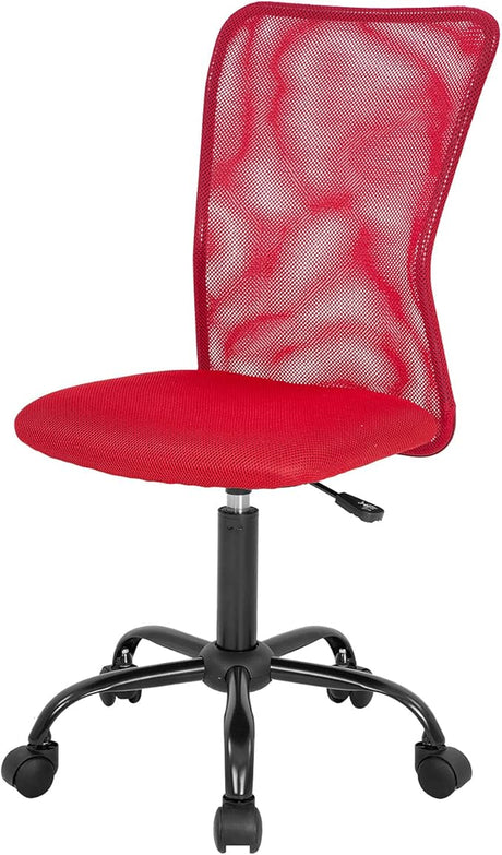 Home Office Chair Mid Back Mesh Desk Chair Armless Computer Chair Ergonomic Task Rolling