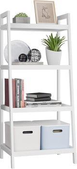 Bamboo Bookshelf, Bathroom Storage Rack Organizer, Plant Flower Display Stand Floor