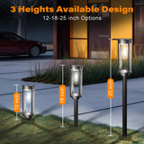 Solar Pathway Lights Outdoor 8Pack, 12H Lasting Solar Powered Path Lights for Outside,