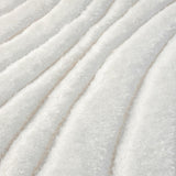 Lantanas Cream 8x10 Modern Shag Geometric Area Rug