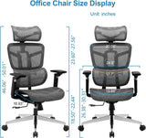 Ergonomic Office Chair High Back Home Office Desk Chairs, Adjustable Back & Lumbar