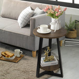 Small Side Table, Small End Table for Living Room, Bedroom, Balcony & Small Spaces