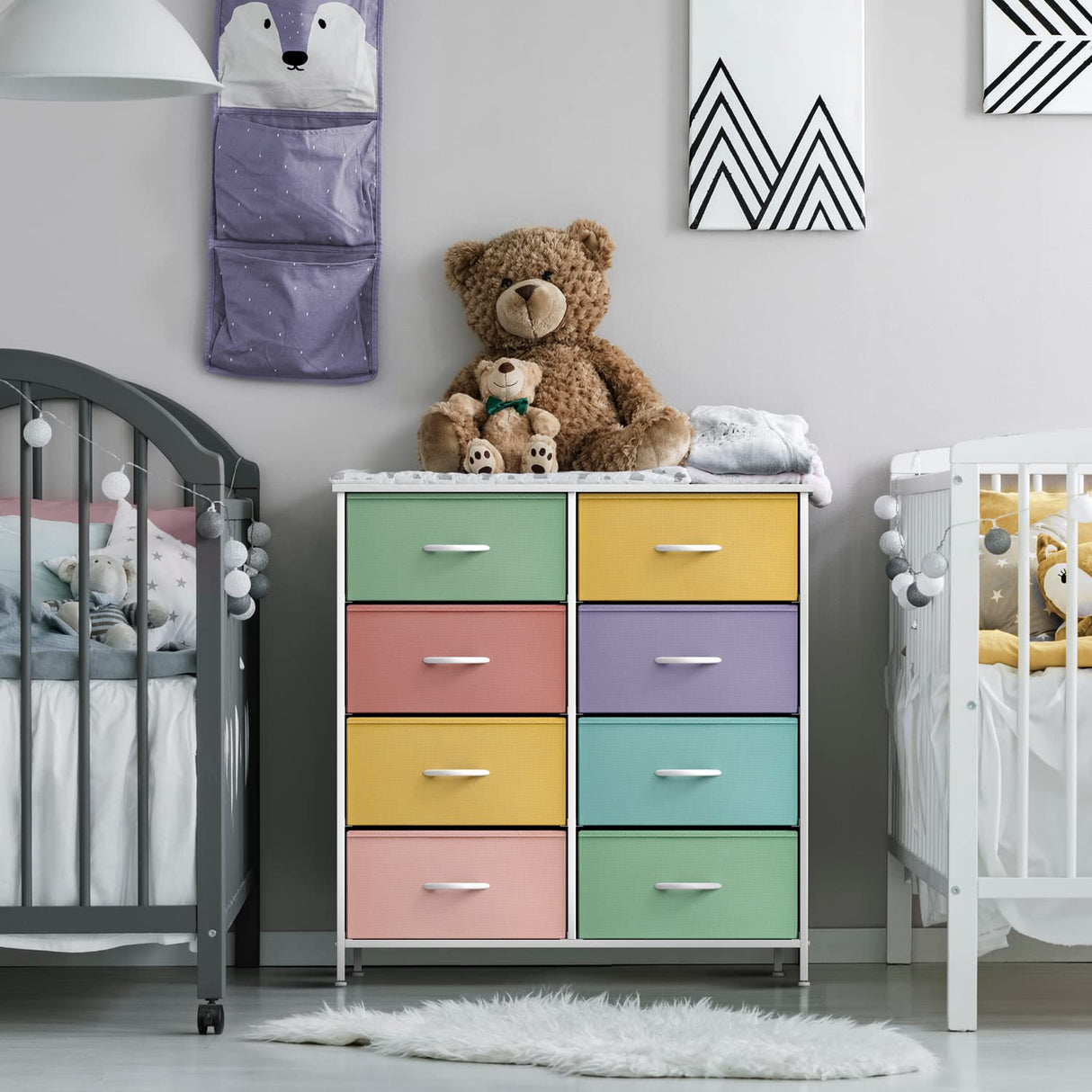 Kids Dresser with 8 Drawers - Furniture Storage Chest Tower Unit for Bedroom,