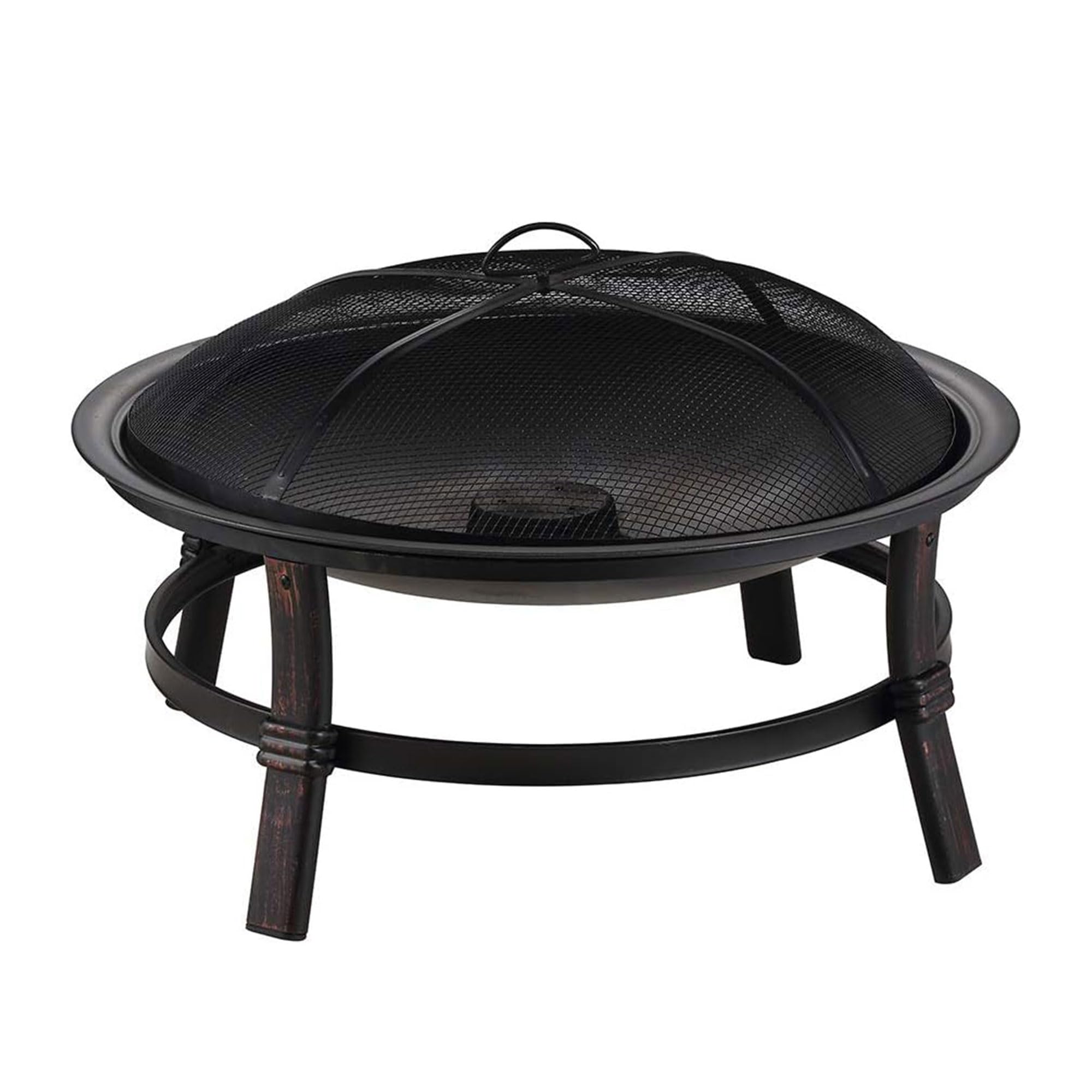 WAD15121MT Brushed Copper Wood Burning Outdoor Firebowl
