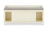 Linon Micah White Storage Bench