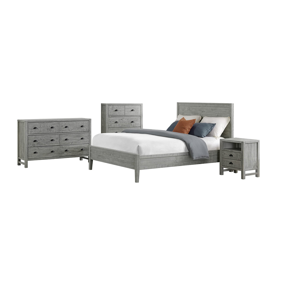 Arden Bedroom Set, Queen Bed, Driftwood Gray