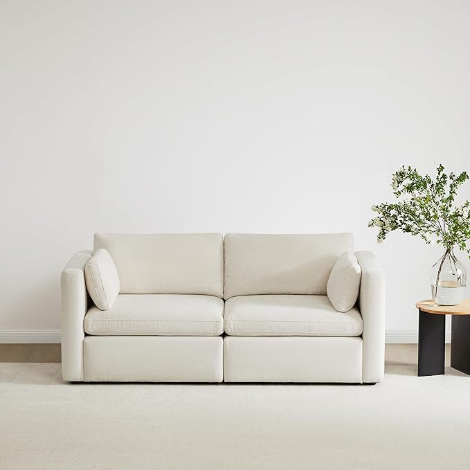 Oversized Modular Sectional Convertible Fabric Sofa Set, FSC Certified Extra Large Sectional Deep Seat Couch for Living Room