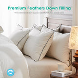 Deep Sleep Down Pillows Queen Size Set of 2, Hotel Collection AirF™ Feather