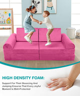 Kids Play Couch, K8 Imaginative Convertible Foam Play Couch for Kids and Toddlers,