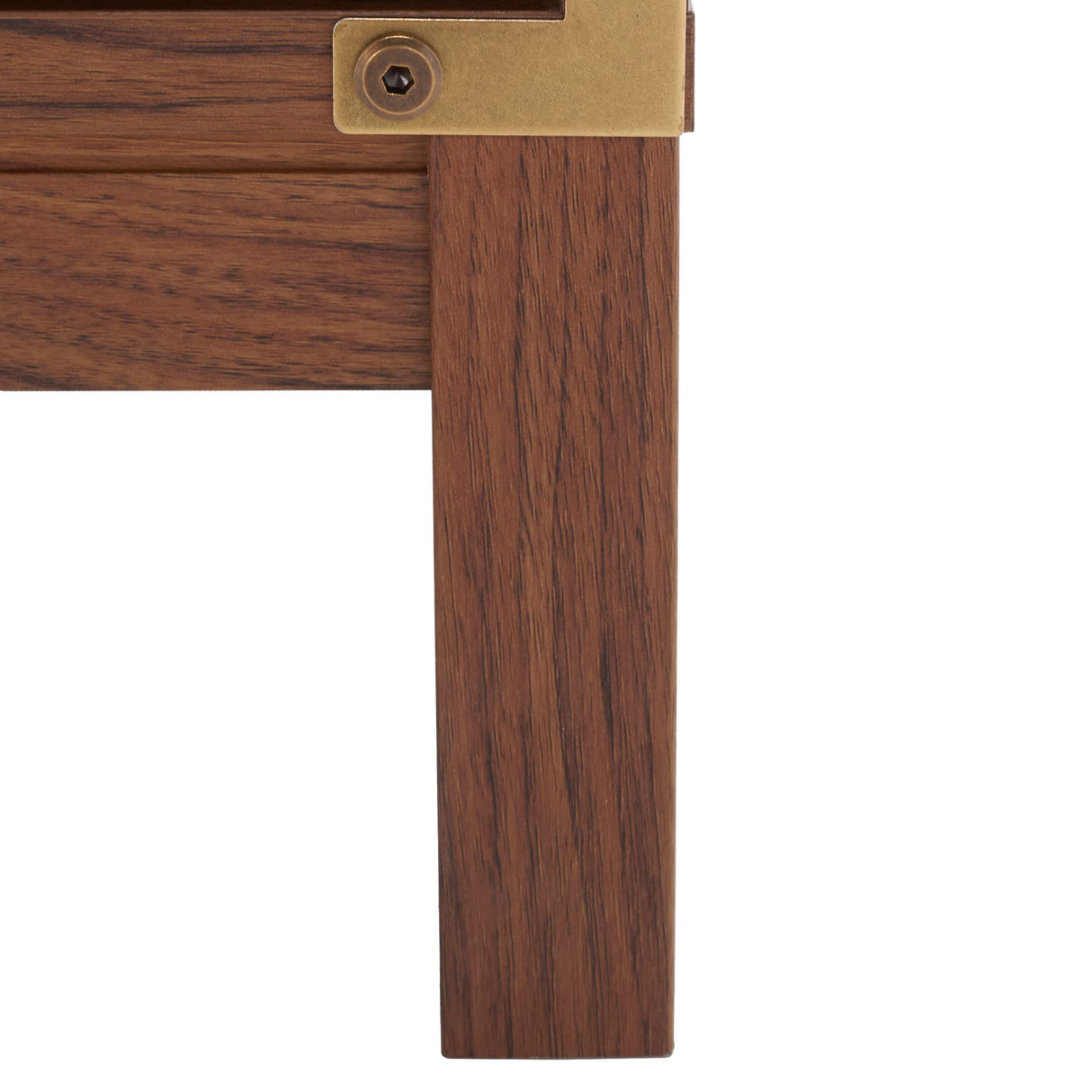 Safavieh Home Collection MED9612 Media Stand, Walnut/Gold