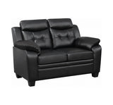 Finley Tufted Upholstered Loveseat Black