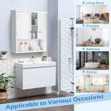 Bathroom Wall Cabinet, Wall Mounted Storage Cabinet with Double Doors,