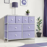 Fabric Dresser for Kids Bedroom - Chest of 8 Drawers, Storage Tower, Clothing Organizer,