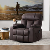 Oversized Swivel Rocker Recliner Chair, 40" Extra Wide Recliner with Massage