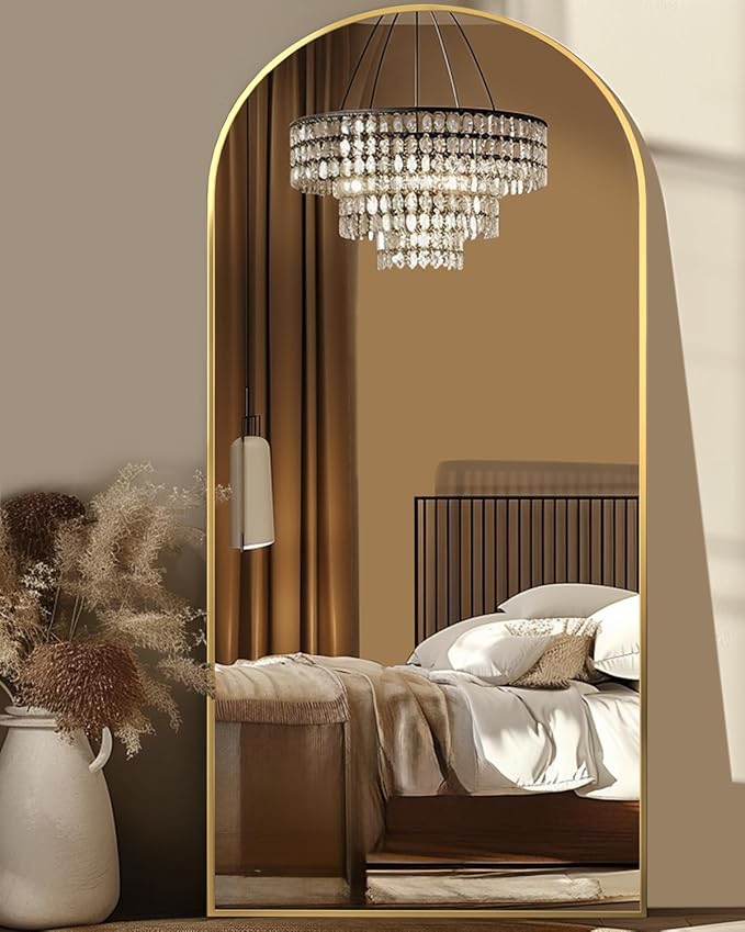 Arched Floor Mirror, Glassless Mirror Full Length