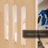 Bookcase with Open Shelves, Solid Wood Storage Organizer Book Shelf Cabinet Display