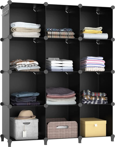 Closet Organizer, 12-Cube Closet Organizers and Storage,