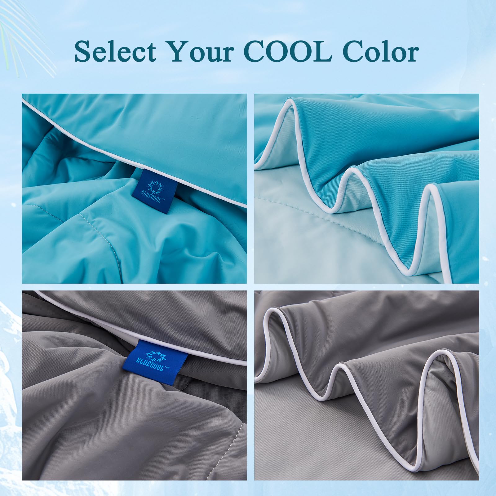 BlueCool™ Cooling Comforter for Hot Sleepers, Night Sweats Relief, Ultra-Breathable